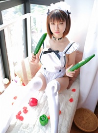 Maid outfit uniform temptation proud jiao meng Ming yan as a person tomato cucumber welfare picture(12)